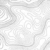 Fototapeta Przestrzenne - Abstract topographic contours map background, Topography map background. Vector geographic contour map.