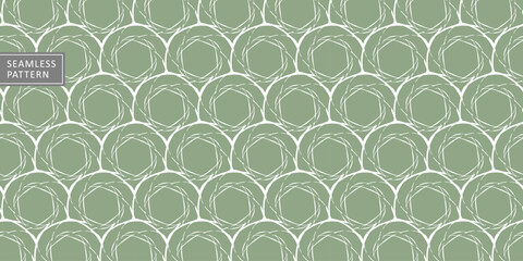 Vector seamless abstract green pattern for textiles, tableware, wrapping paper, covers, backgrounds and wallpapers