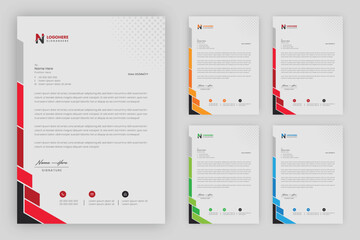 Multipurpose corporate businesses Letterhead template with a4 size