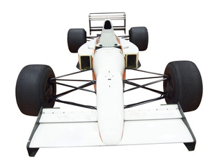 Wall Mural - front of white formula one transparent