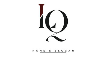 ql, lq, q, l abstract letters logo monogram