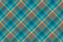 Seamless Pattern Of Scottish Tartan Plaid. Repeatable Background With Check Fabric Texture. Vector Backdrop Striped Textile Print.