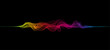 © Olga Tsikarishvili - Abstract flowing wavy lines. Colorful dynamic wave. Vector design element for concept of music, party, AI, technology, modern.