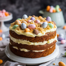 Cake With Easter Eggs