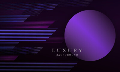 Wall Mural - Background with small stripes of blue and purple tint, round frame isolated