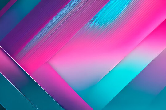 Simple minimalist retro color trendy background abstract colorful wallpaper and backdrop. Artistic digital art 3d rendering element design material. Magenta. Generative AI.