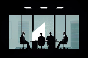 Poster - Collaborative Business Meeting - generated with AI