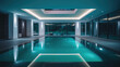 © creatorcave - Interior Design Luxury Modern House Indoor Pool Oasis Generative AI