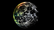 Enigmatic and haunting wallpaper of the dark side of the moon