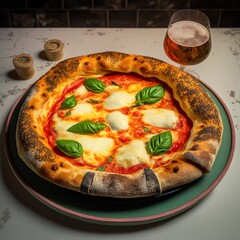 Wall Mural - Classic margherita pizza