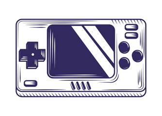 Canvas Print - video game console