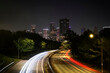 Downtown Houston skyline at night