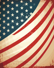 American Flag vector illustration for fourth of july/independence day