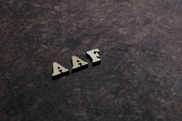 Wall Mural - the initials of the letter aaf