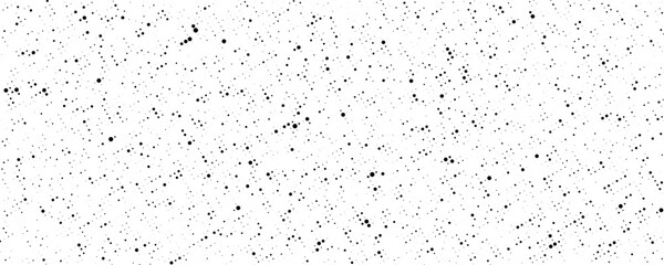 Poster - Grunge halftone texture. Comic book style spots and drops. Dirty white and black pixelated noise wallpaper. Dotted surface. Vector background