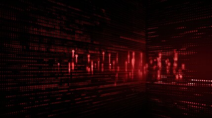 Wall Mural - Data binary code, technology background, blue dark background, generative ai