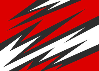 Poster - abstract background with colorful geometric sharp and arrow line pattern. racing themed background