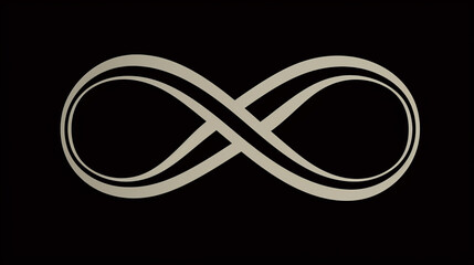 infinity symbol with smooth lines Generated AI