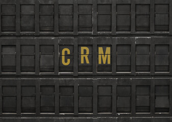 Poster - Flip board with text CRM