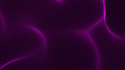 Aufkleber - geometric abstract background with connected lines and dots. molecule and communication background. 