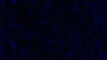 Aufkleber - Abstract futuristic background. Dynamic particles dots wave flowing over dark. Technology vector background. Communication and technology network background withm oving lines and dots