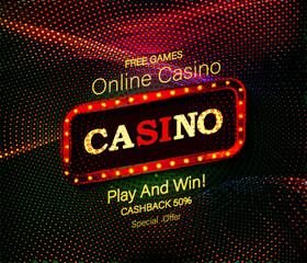 Poster - Casino banner for online casinos.