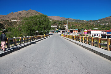 Sticker - The road in Swat valley of Himalayas, Pakistan