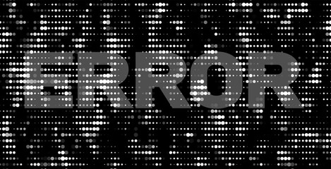 Poster - The code of the background matrix falling from the top. Vector particle pattern. Data transfer.