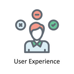 User Experience Vector Fill outline Icons. Simple stock illustration stock