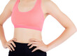 © NT_studio - Asian woman in sport clothes and body diet and slim with measuring waist for weight, girl exercise have cellulite and calories loss, health and wellness concept.