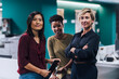 © Westend61 - Multiracial business colleagues at office