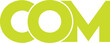 Letter COM logo design on transparent background, COM letter logo