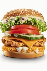 Sticker - Kentucky chicken burger with cheese