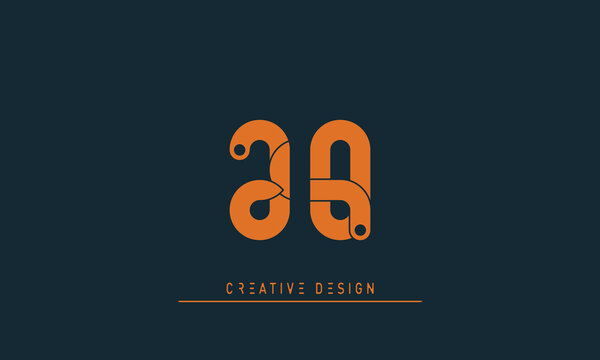 Alphabet letters Initials Monogram logo JO , OJ
