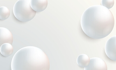 shiny 3d white sphere of balls background. Silver texture gradient collection. Shiny and metal steel gradient template for chrome border, silver frame, ribbon or label design. Vector illustration