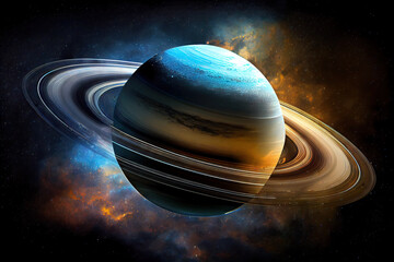 Wall Mural - saturn. generative ai.