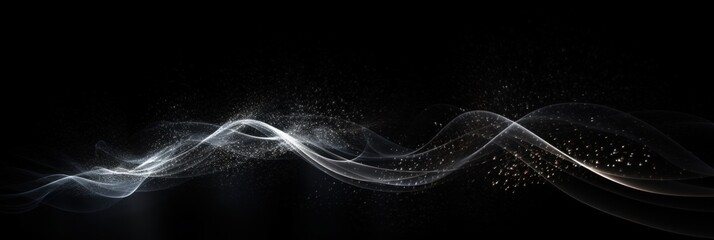 Overlay light on black background. Overlay Texture with flare effect. Special lens flash with sparkle. Abstract magic banner. High quality photo Generate AI