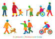 © RURIBYAKU - SDGs17色の多様性の人々のシルエットイラストセット
