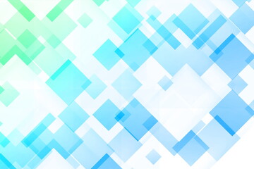 Aufkleber - Abstract overlapping squares of different sizes and colors on a white background