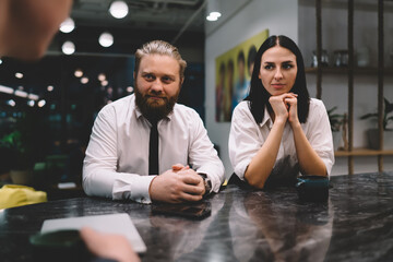 Wall Mural - Businesspeople working together in conference room