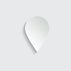 Poster - Map pointer  - vector icon, flat design