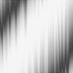 Poster - Monochrome abstract halftone dots gradient background. Vector illustration