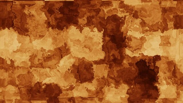 Wall Mural -  - Orange water color Paper beautiful Shiny Space Fire Particle powder flow Animation for Abstract art fantasy Motion silver Background animation