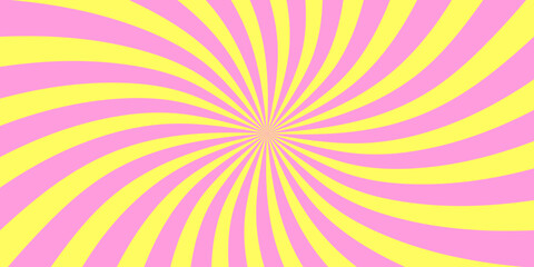 Aufkleber - Cool Sunrise Summer Geometric Abstract Texture. Trendy Groovy Colorful Sunshine Background. Y2k Summer Backdrop.