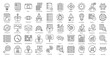 © Michael - Scrum Development Thin Line Icons Business Management Iconset in Outline Style 50 Vector Icons in Black