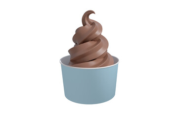 Poster - 3D Composite image of a cupcake