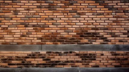 Wall Mural - Brown Brick Wall Texture Background for Exterior Factory