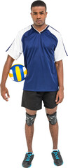 Poster - Sportsman holding a volleyball