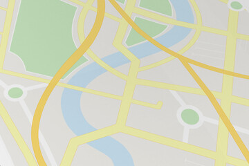 Poster - Illustrative image of a navigation map