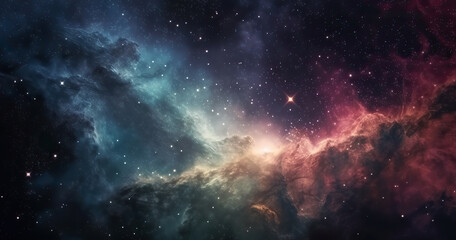 Wall Mural - galaxy and nebula. abstract space background. endless universe with stars and galaxies in outer spac